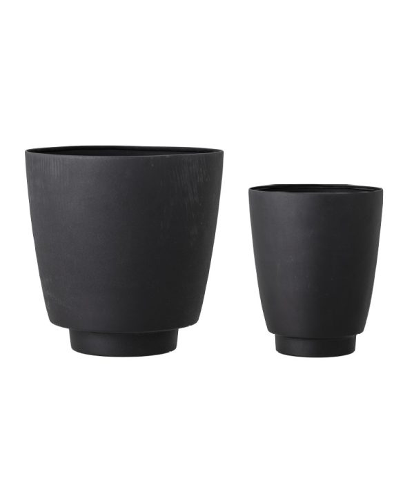 Floreira Metal Preto - Conjunto de 2